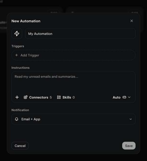 Crear automation